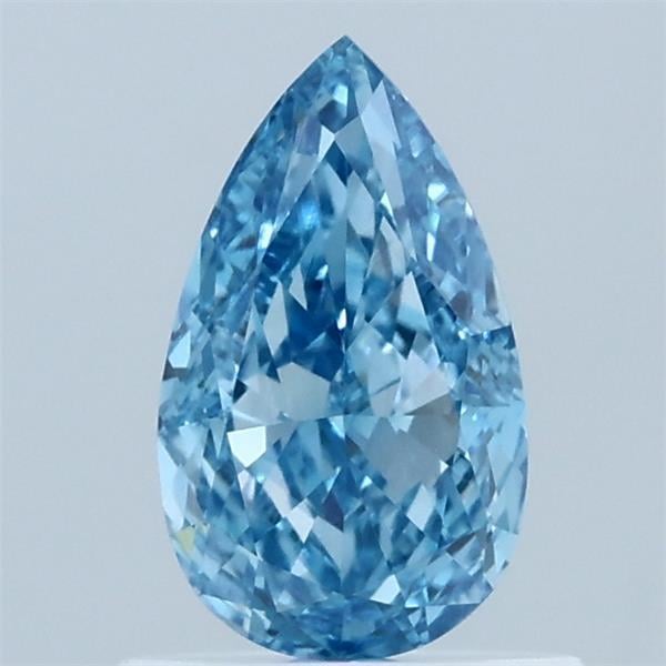 0.80 Ct. Fancy Vivid Blue Pear Lab Grown Diamond