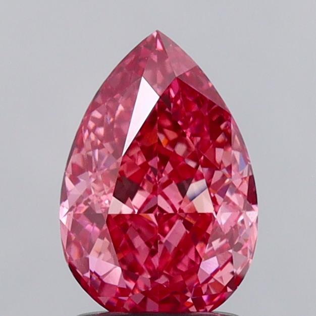 1.59 Ct. Fancy Vivid  Pink Pear Lab Grown Diamond