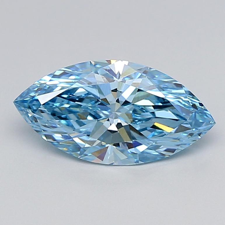 2.02 Ct. Fancy Vivid  Blue Marquise Lab Grown Diamond
