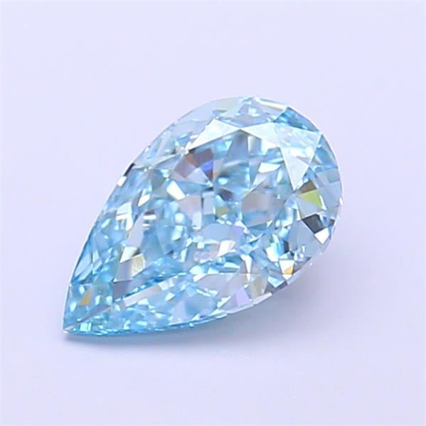 1.07 Ct. Fancy Vivid  Blue Pear Lab Grown Diamond
