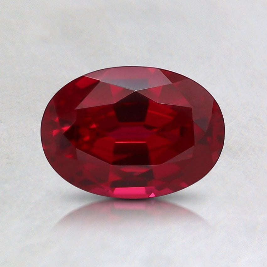 7x5mm Oval Lab Created Ruby | RYLC7X5OV3