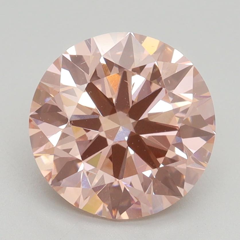 2.50 Ct. Fancy Intense Pink Round Lab Grown Diamond