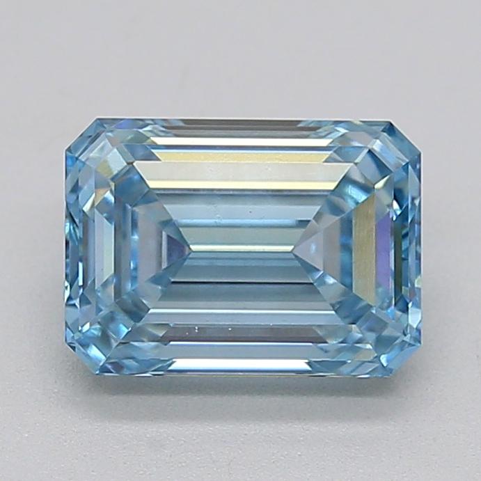 1.62 Ct. Fancy Intense Blue Emerald Lab Grown Diamond