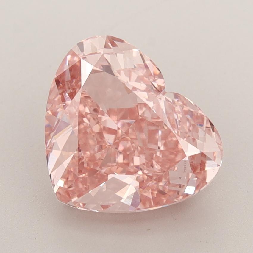 3.00 Ct. Fancy Vivid  Pink Heart Lab Grown Diamond