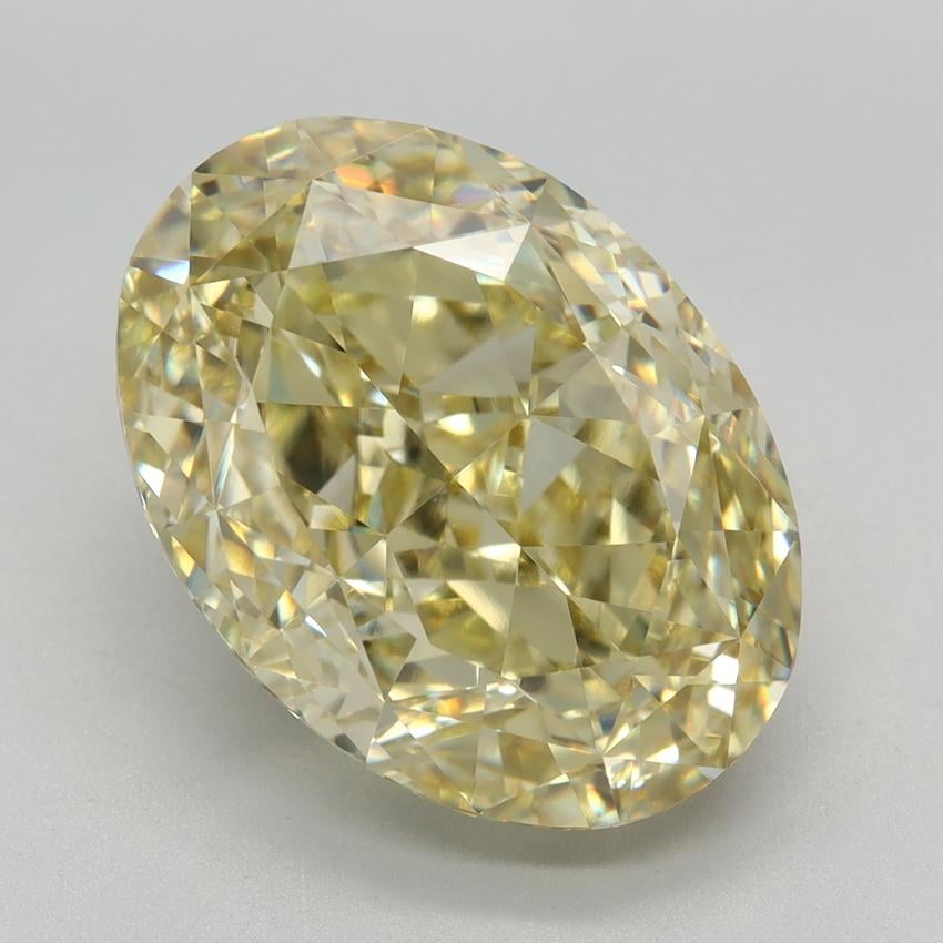 7.64 Ct. Fancy Yellow Oval Lab Grown Diamond