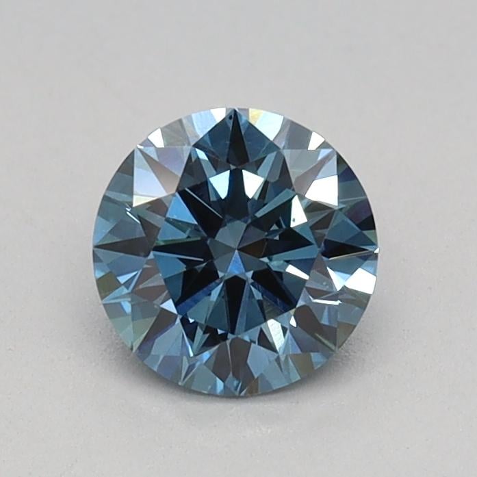 0.44 Ct. Fancy Vivid Blue Round Lab Grown Diamond