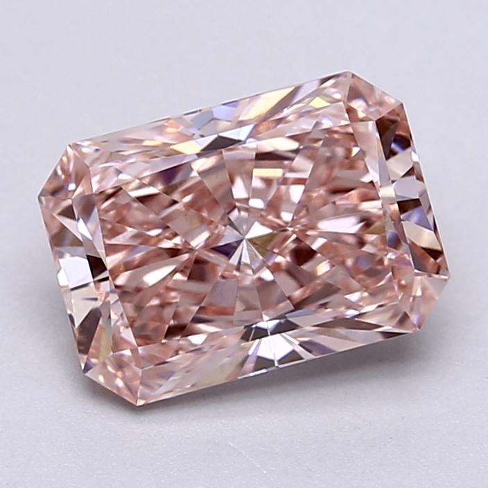 2.08 Ct. Fancy Vivid  Pink Radiant Lab Grown Diamond