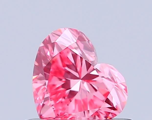 0.53 Ct. Fancy Vivid Pink Heart Lab Grown Diamond