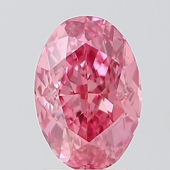 2.00 Ct. Fancy Vivid Pink Oval Lab Grown Diamond