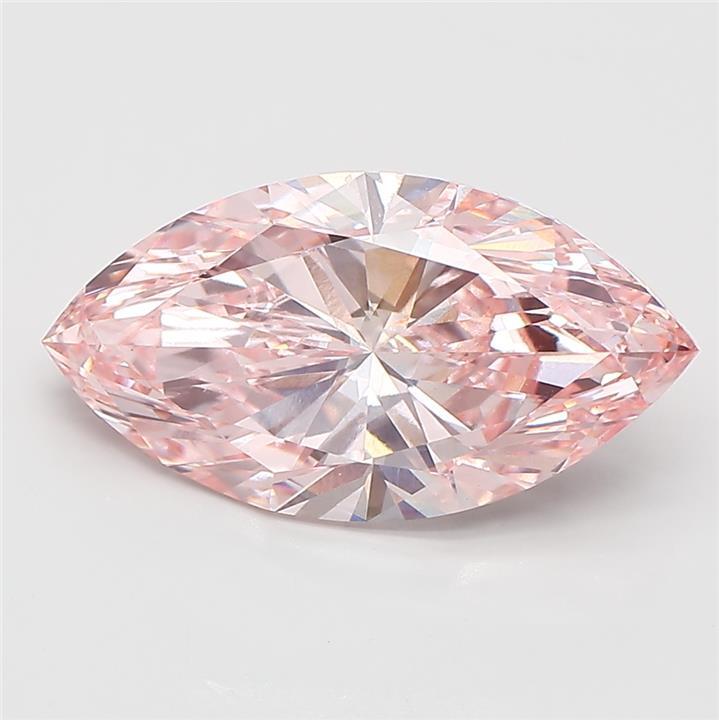 5.00 Ct. Fancy Intense  Pink Marquise Lab Grown Diamond