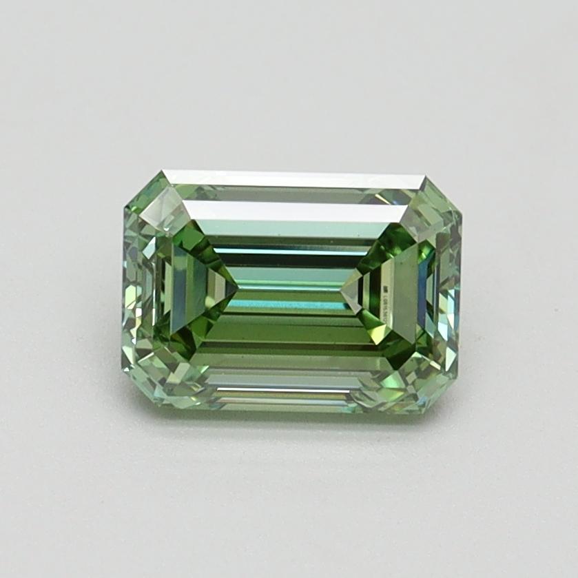 0.97 Ct. Fancy Intense Green Emerald Lab Grown Diamond