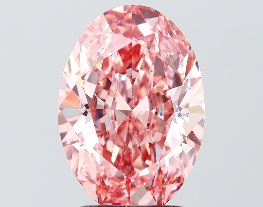 2.75 Ct. Fancy Intense Pink Pink Oval Lab Grown Diamond