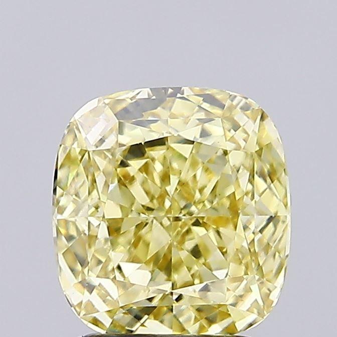 1.83 Ct. Fancy Yellow Cushion Lab Grown Diamond