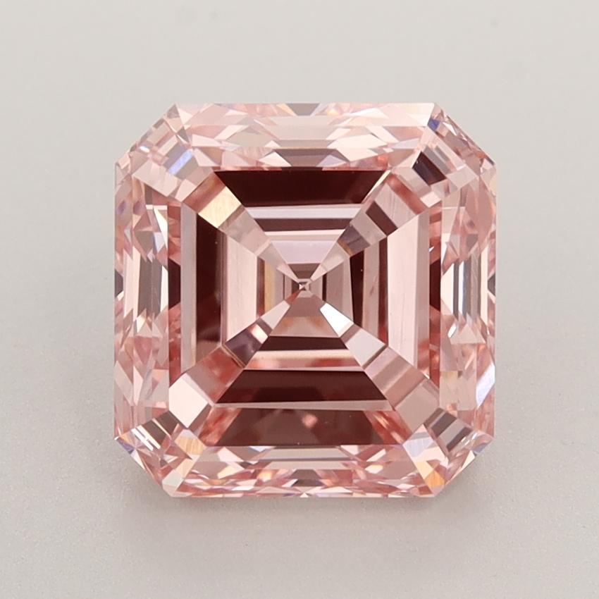 3.03 Ct. Fancy Pink Asscher Lab Grown Diamond