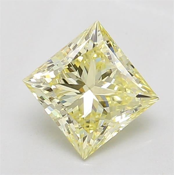 1.01 Ct. Fancy Light Yellow Princess Lab Grown Diamond