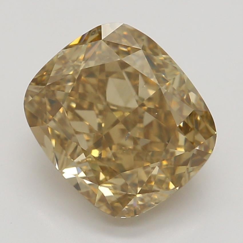 1.52 Ct. Fancy Yellow-Brown Cushion Diamond