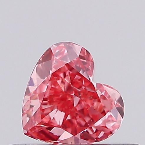 0.30 Ct. Fancy Vivid Pink Heart Lab Grown Diamond