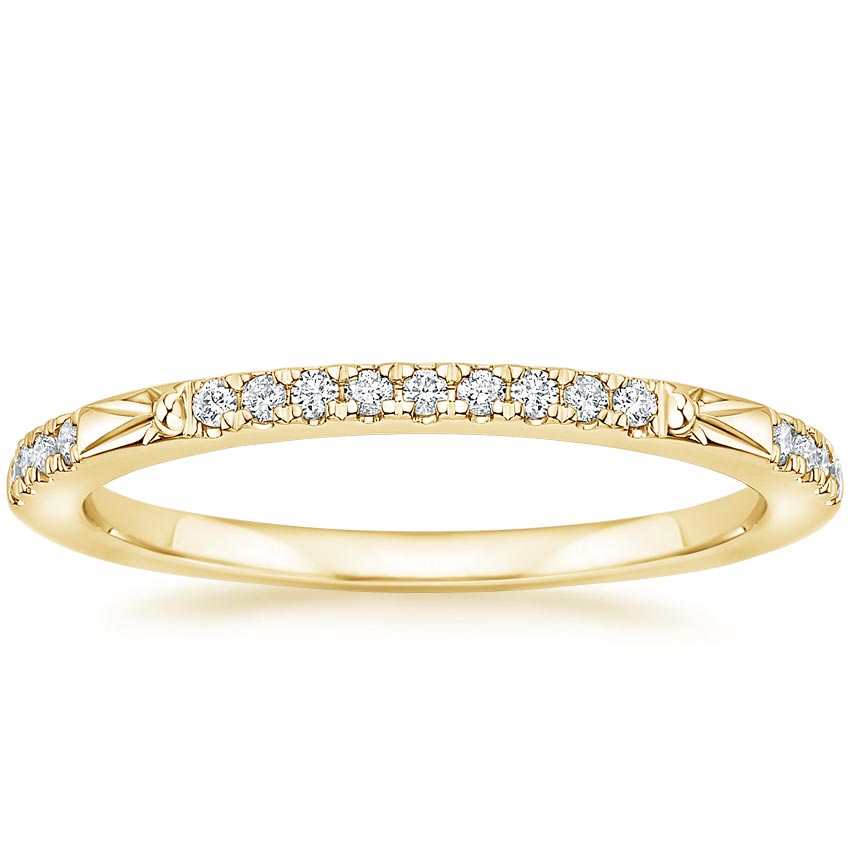 Rose gold diamond engagement ring with surprise diamond details