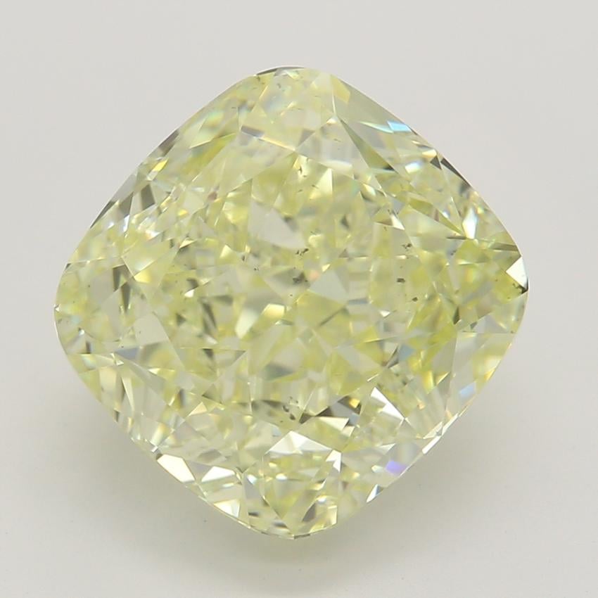 3.5 Ct. Fancy Light Yellow Cushion Diamond