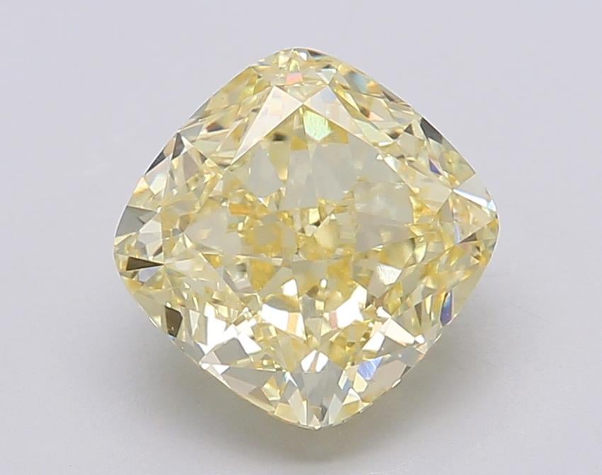 3.08 Ct. Fancy Intense Yellow Cushion Lab Grown Diamond