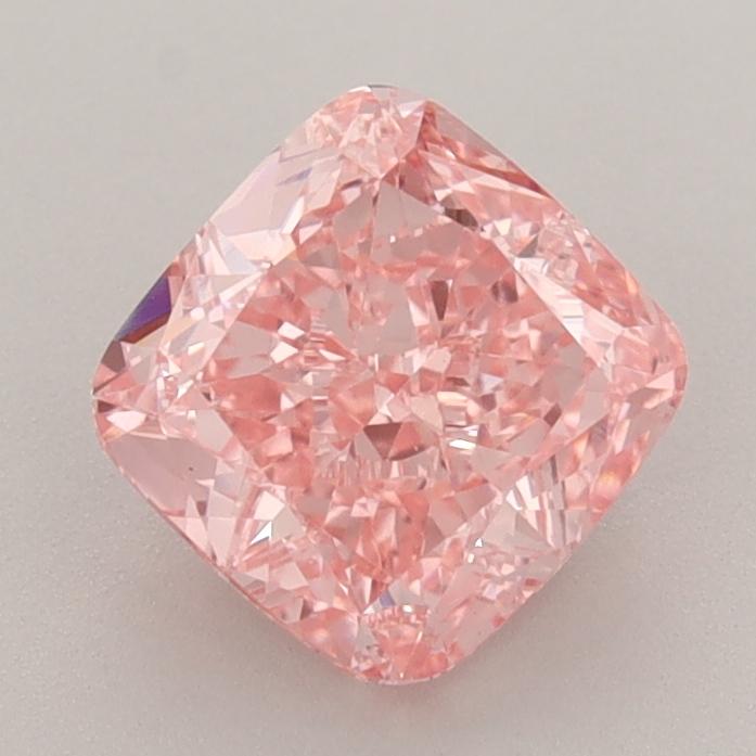 1.54 Ct. Fancy Vivid  Pink Cushion Lab Grown Diamond