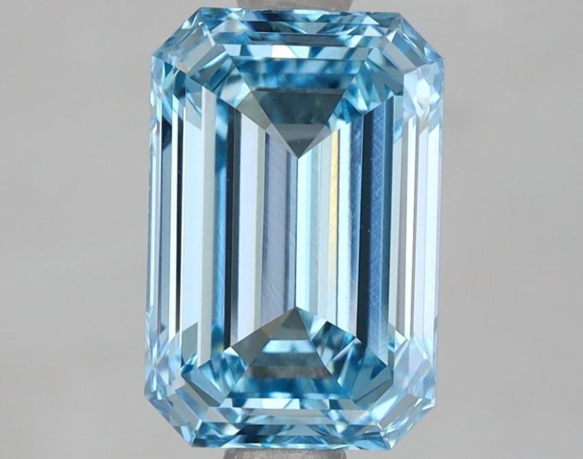 2.00 Ct. Fancy Intense Blue Emerald Lab Grown Diamond