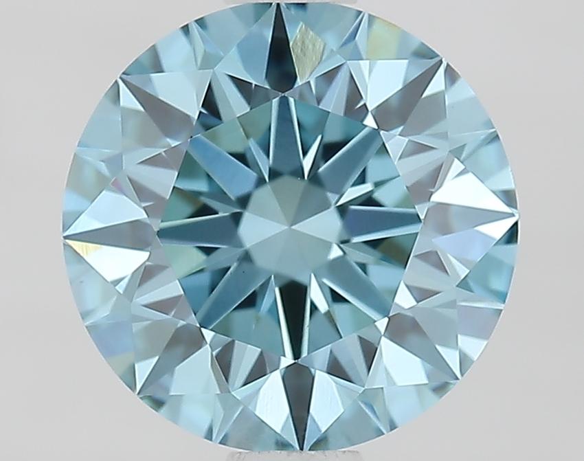 1.52 Ct. Fancy Vivid Blue Round Lab Grown Diamond