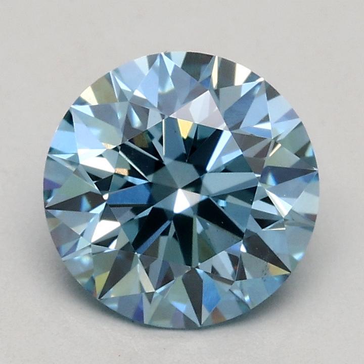 1.07 Ct. Fancy Intense Blue Round Lab Grown Diamond