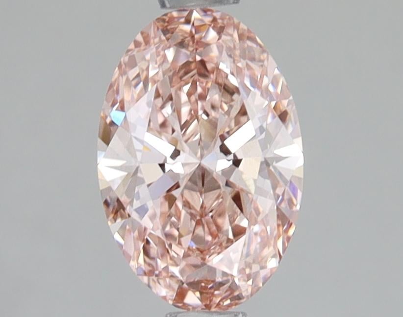 1.10 Ct. Fancy Intense Pink Oval Lab Grown Diamond