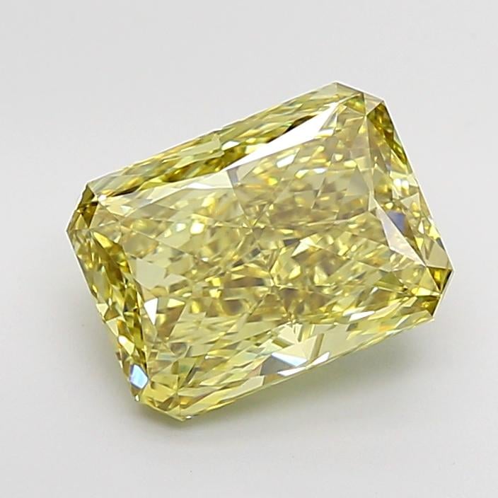 4.06 Ct. Fancy Intense Yellow Radiant Lab Grown Diamond