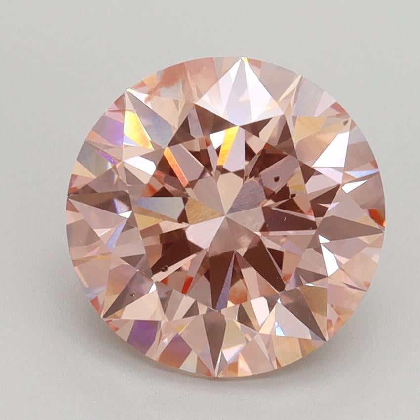 2.80 Ct. Fancy Intense Pink Round Lab Grown Diamond