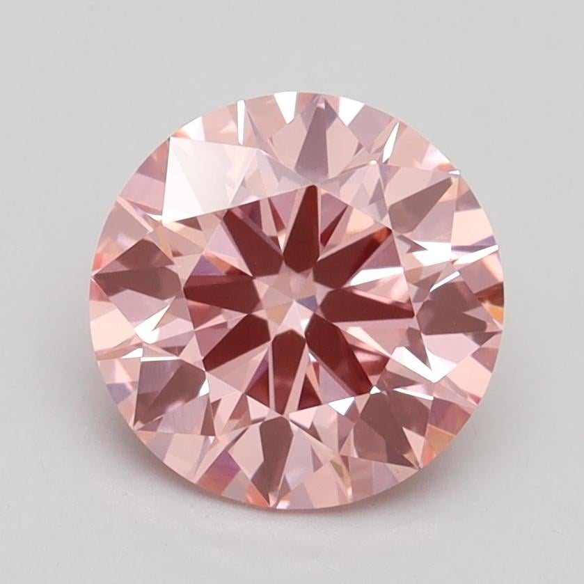 1.85 Ct. Fancy Vivid Pink Round Lab Grown Diamond