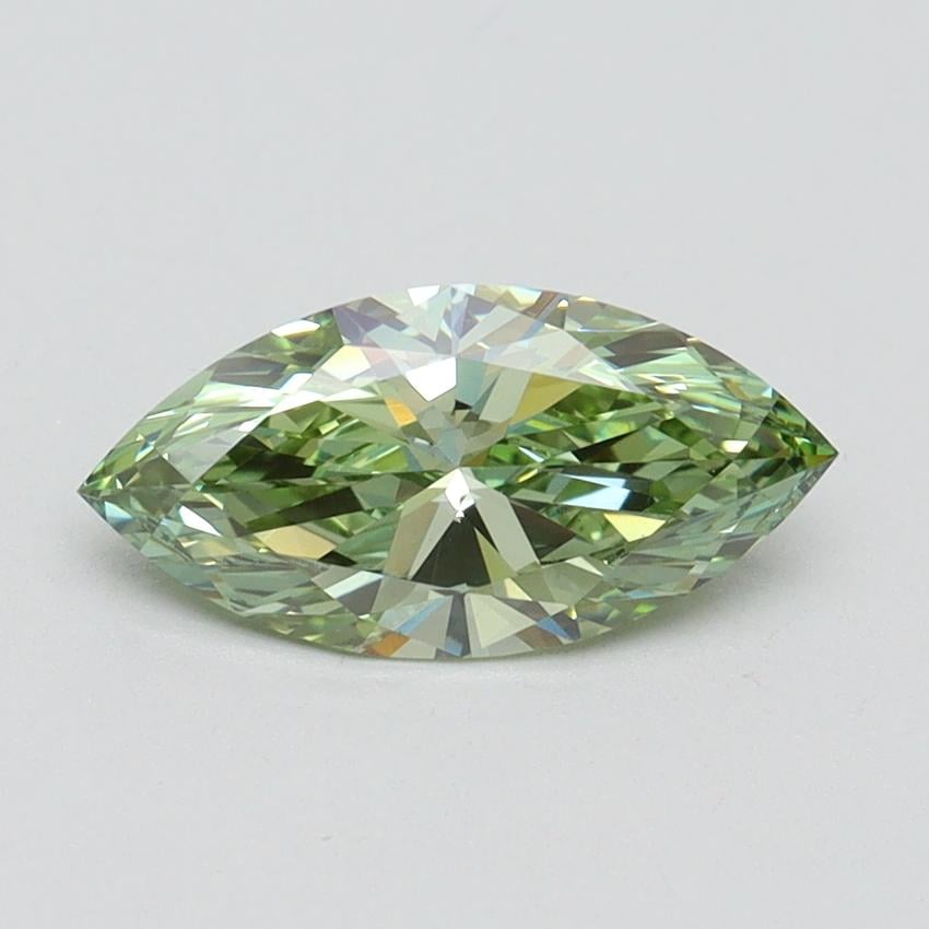 1.00 Ct. Fancy Vivid Green Marquise Lab Grown Diamond