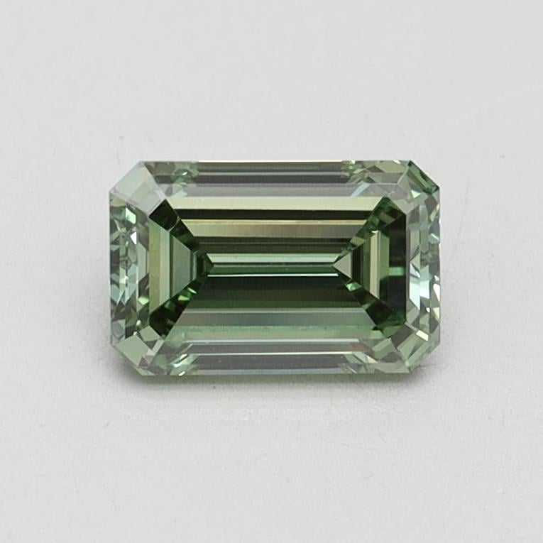 0.70 Ct. Fancy Vivid Green Emerald Lab Grown Diamond