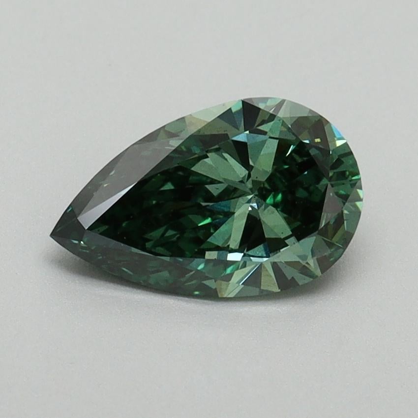 0.95 Ct. Fancy Vivid Green Pear Lab Grown Diamond