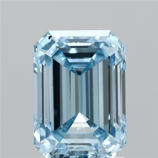 2.02 Ct. Fancy Vivid  Blue Emerald Lab Grown Diamond