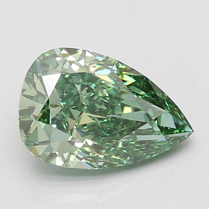 2.07 Ct. Fancy Vivid Green Pear Lab Grown Diamond