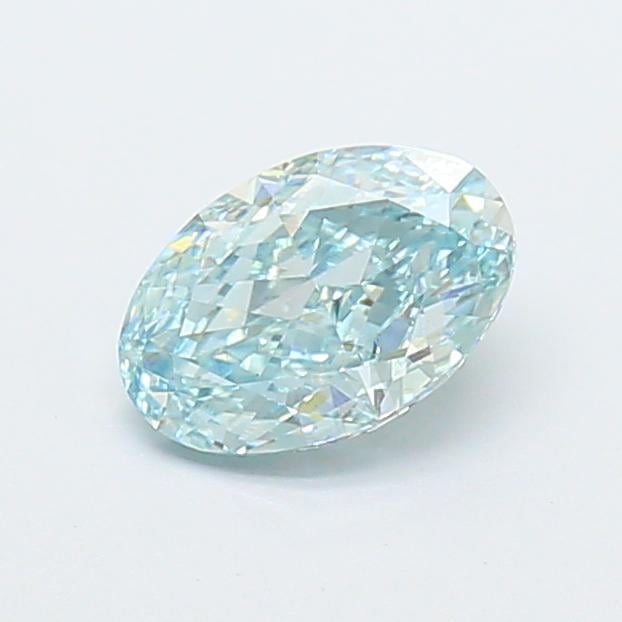 1.01 Ct. Fancy Intense  Blue Oval Lab Grown Diamond