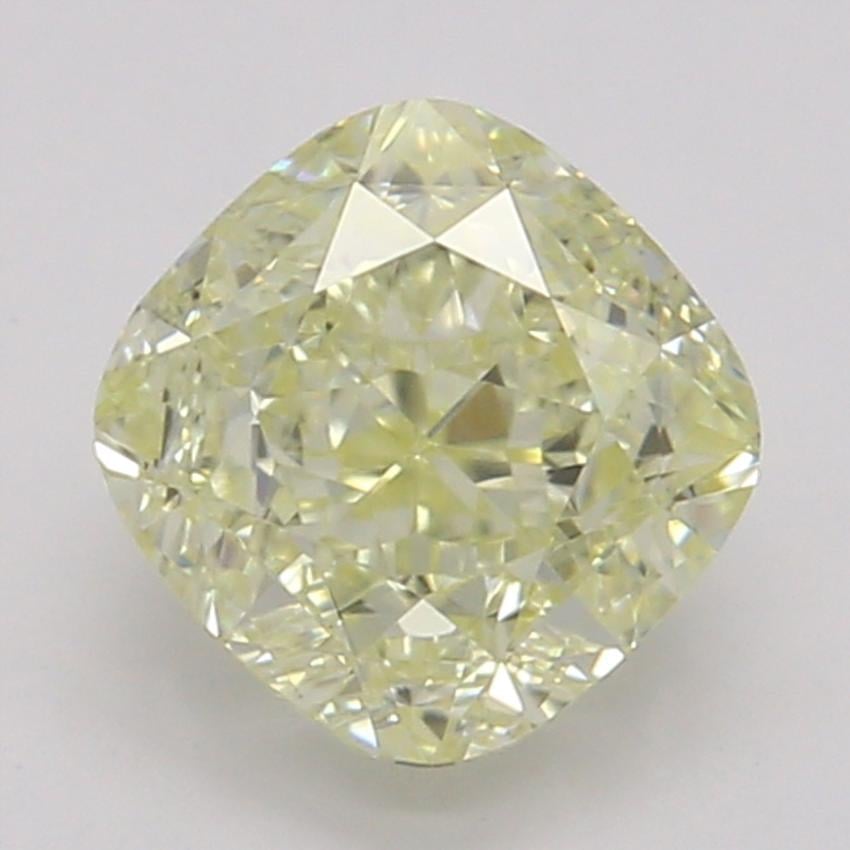 0.70 Ct. Fancy Light Yellow Cushion Diamond