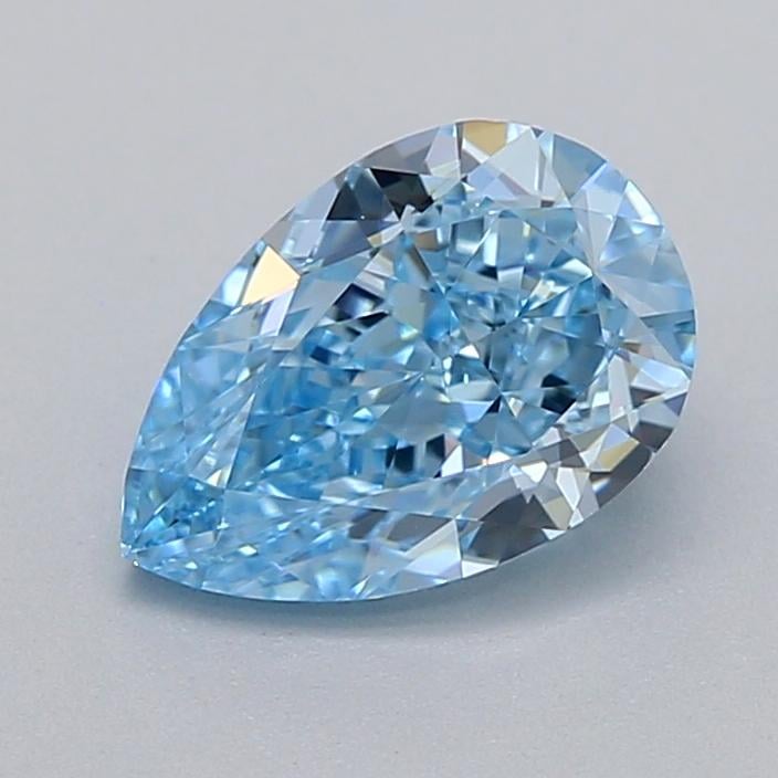 1.05 Ct. Fancy Vivid  Blue Pear Lab Grown Diamond
