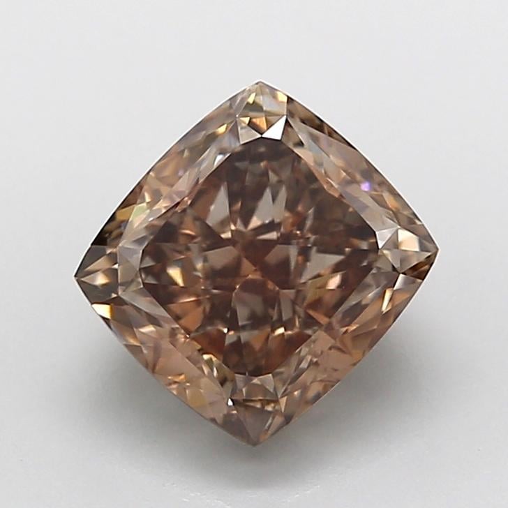 2.31 Ct. Fancy Light  Brown Cushion Lab Grown Diamond