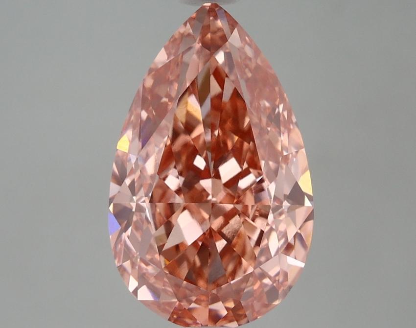 5.03 Ct. Fancy Vivid Pink Pear Lab Grown Diamond