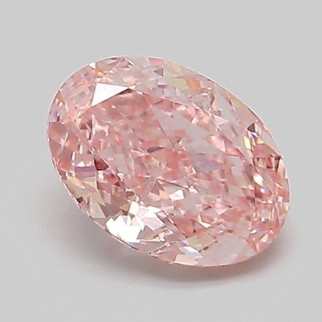 1.04 Ct. Fancy Intense  Pink Oval Lab Grown Diamond