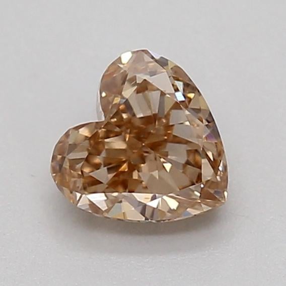 0.30 Ct. Light  Brown Heart Lab Grown Diamond