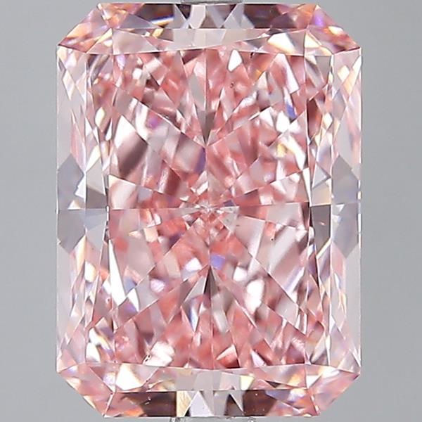9.52 Ct. Fancy Vivid Pink Radiant Lab Grown Diamond