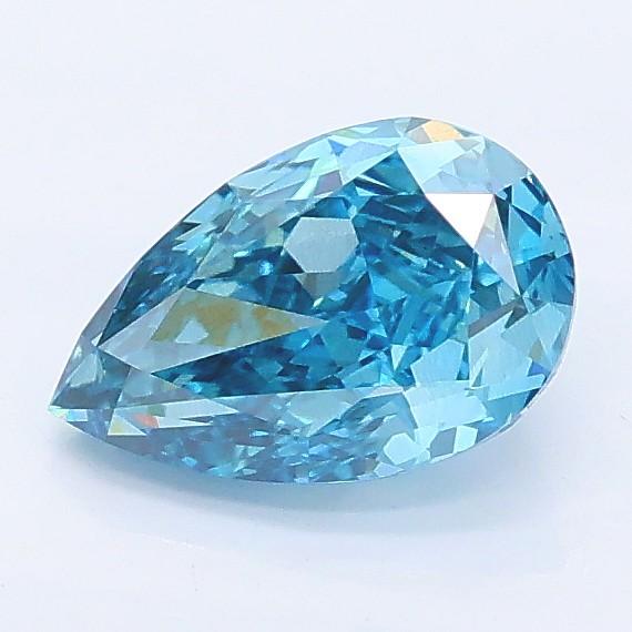 1.05 Ct. Fancy Vivid Blue Pear Lab Grown Diamond