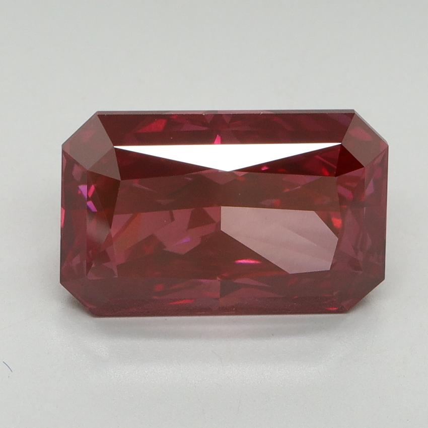 5.08 Ct. Fancy Vivid Red Radiant Lab Grown Diamond