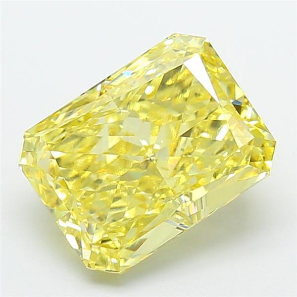 4.00 Ct. Fancy Intense Yellow Radiant Lab Grown Diamond