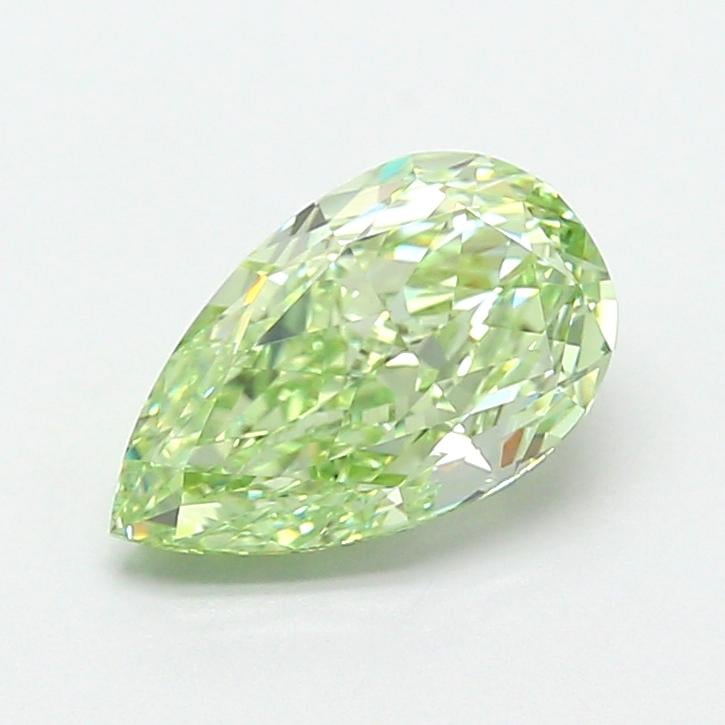 2.08 Ct. Fancy Intense Yellow Green Pear Lab Grown Diamond