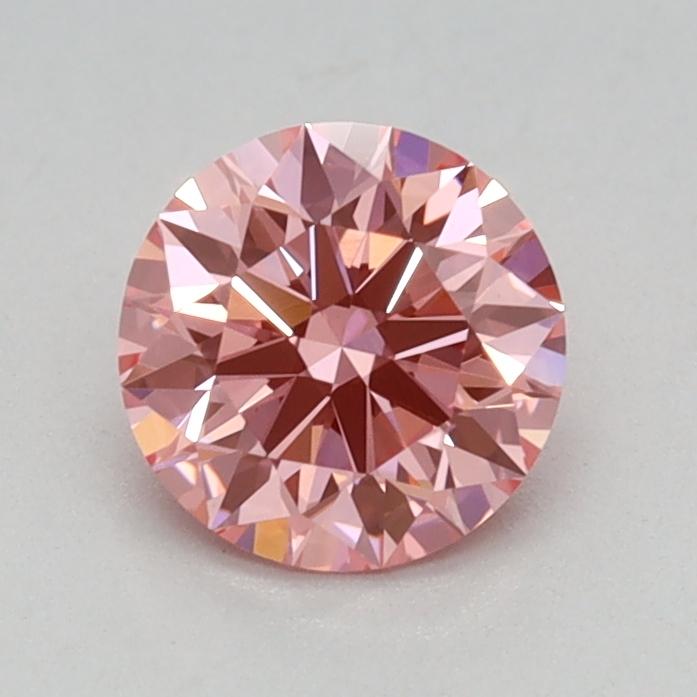 0.56 Ct. Fancy Vivid Pink Round Lab Grown Diamond